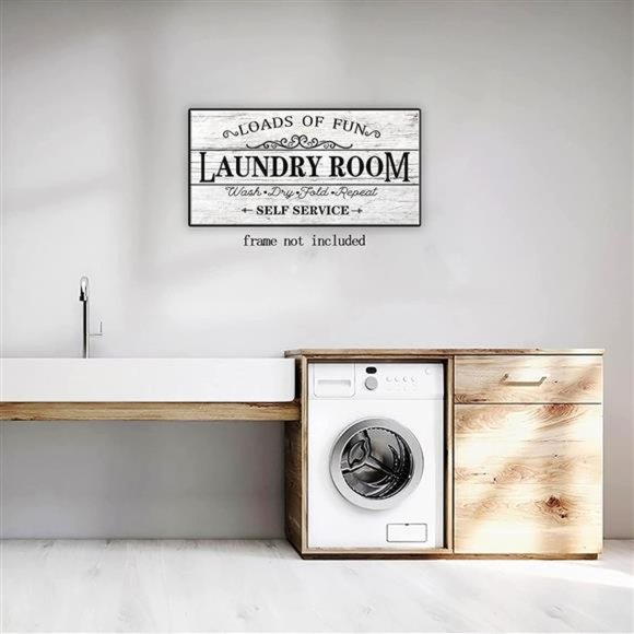Amazon.com: SUUURA-OO Funny Laundry Rules Sign Painting  Laundry Rules Poster Laundry Rules Canvas Wall Art Rustic Funny Prints